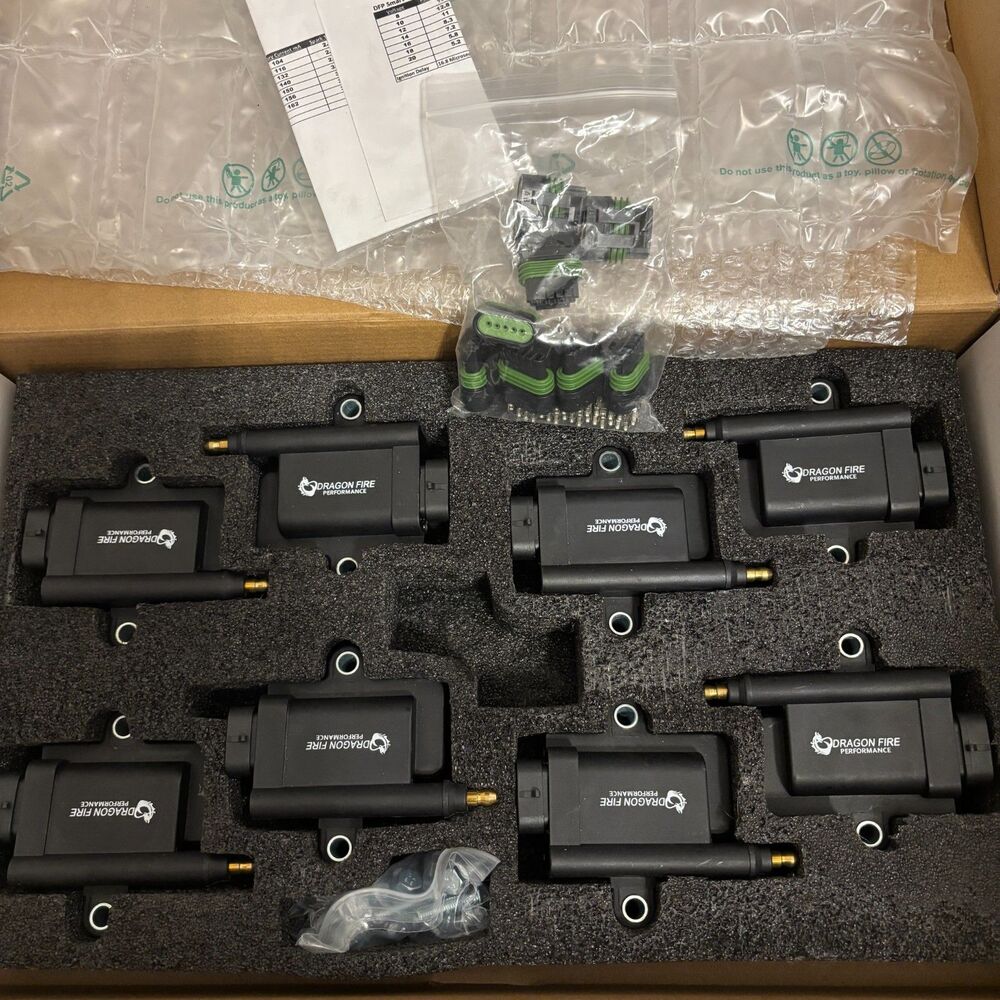 Dragon Fire Performance DFC1019-8 Ignition Coil Pack Set of 8 OEM Fit Brand New